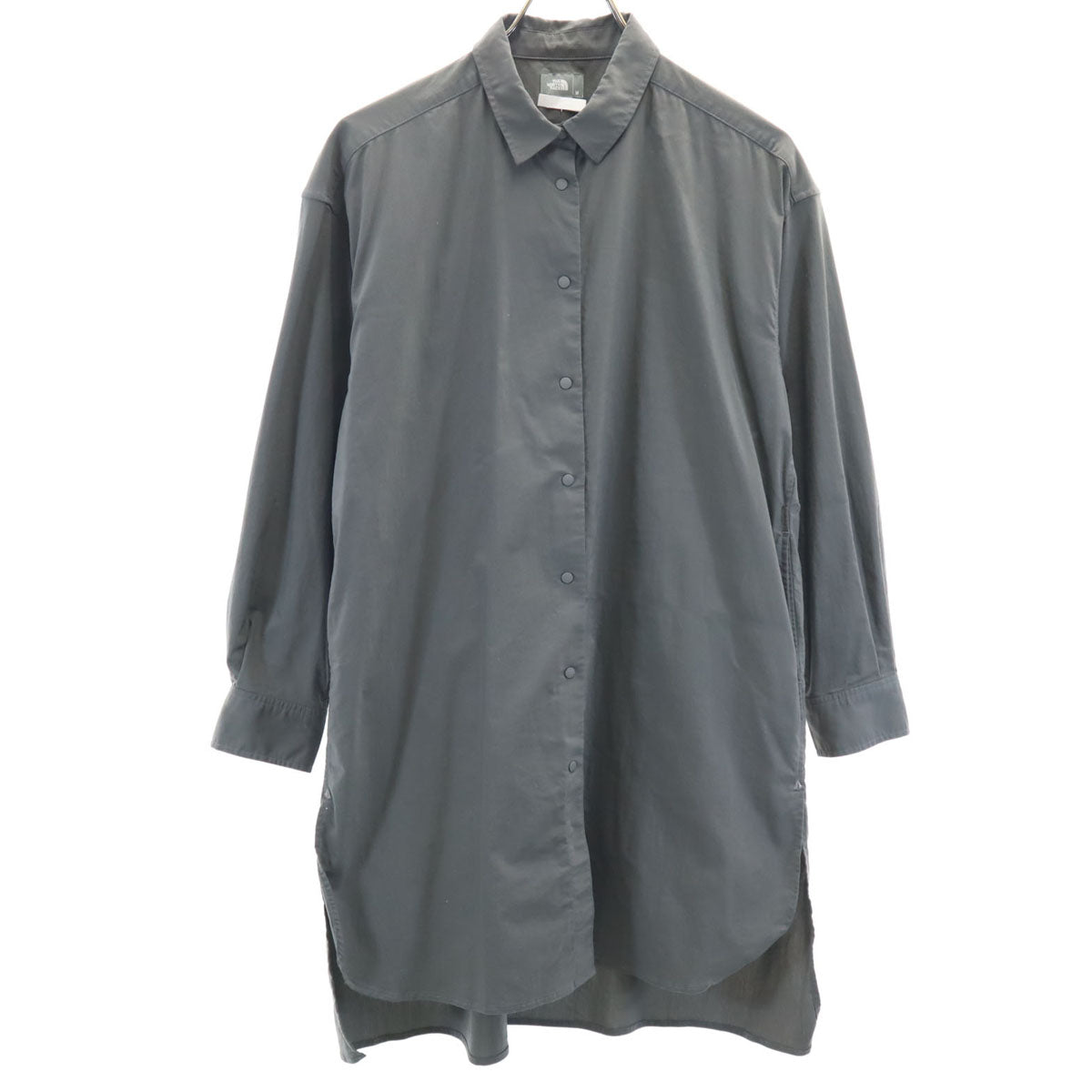 THE NORTH FACE ノースフェイス 長袖 マラパイヒル ロングシャツ M グレー アウトドア NRW12032 レディース