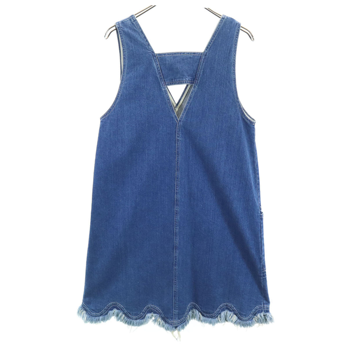 SEE BY CHLOE シーバイクロエ イタリア製 ノースリーブ デニム ワンピース 38 ブルー レディース