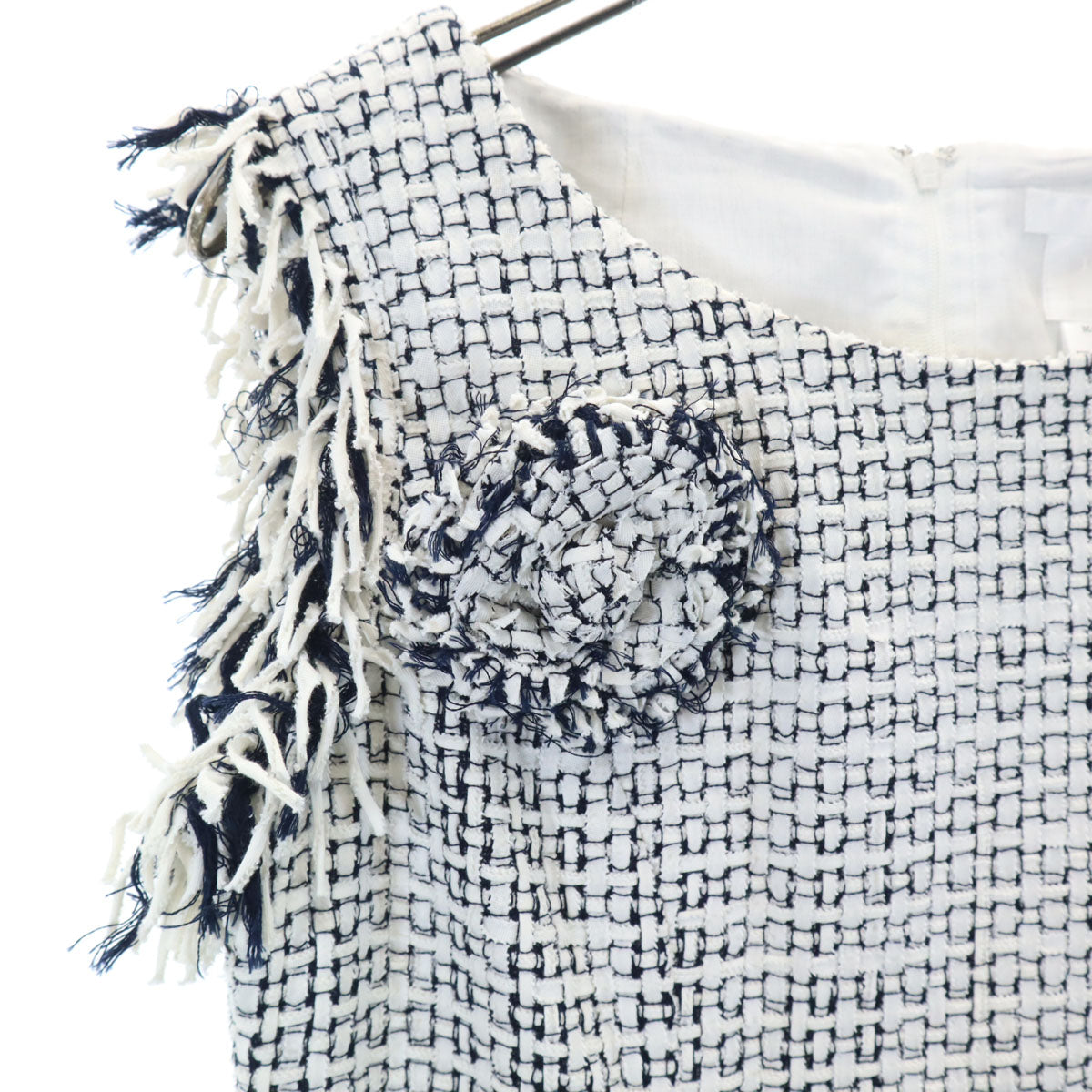 Rene ルネ 日本製 ノースリーブ ワンピース 38 ホワイト レディース