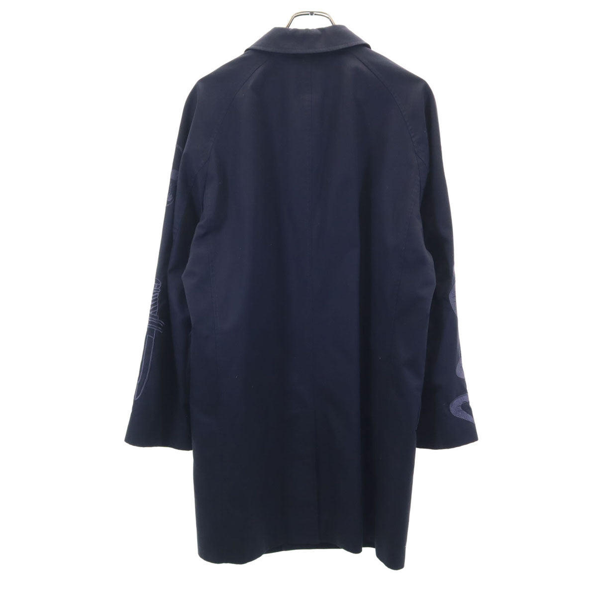 Lucien Pellat-Finet ルシアンペラフィネ 日本製 ステンカラーコート M ネイビー メンズ