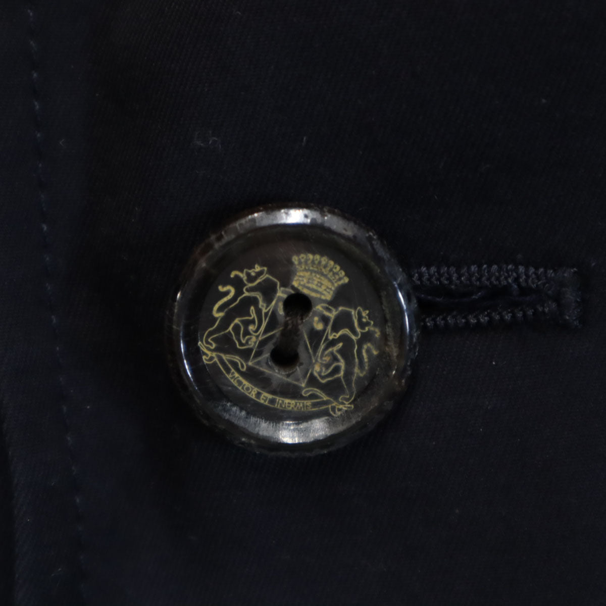 Lucien Pellat-Finet ルシアンペラフィネ 日本製 ステンカラーコート M ネイビー メンズ