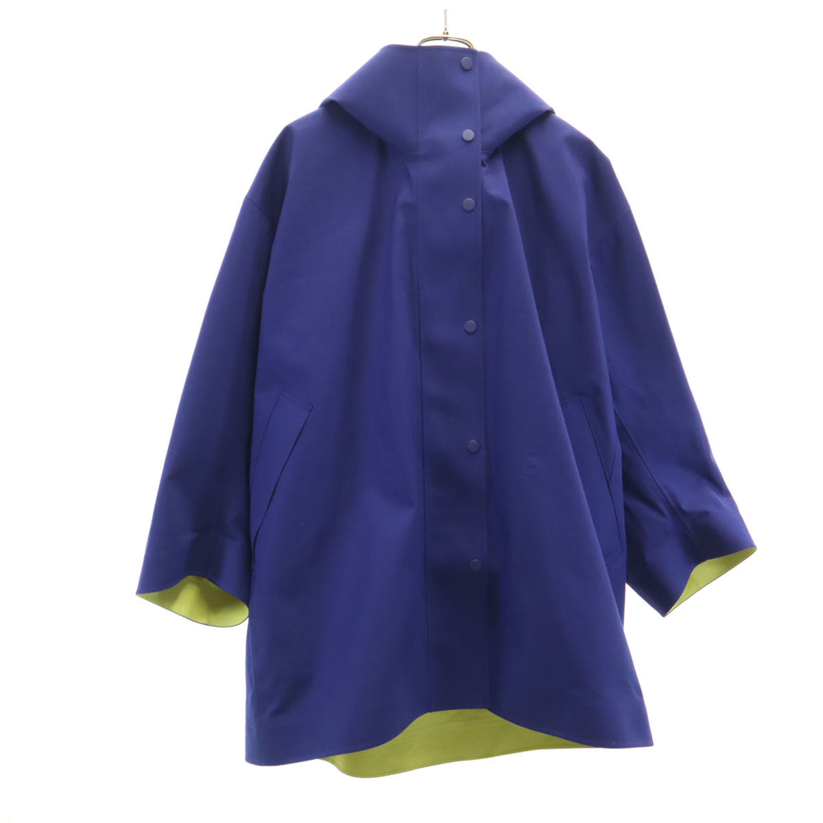 UNIQLO ユニクロ マルニ コラボ ブロックテック ハーフ コート L 紺紫 x MARNI レディース