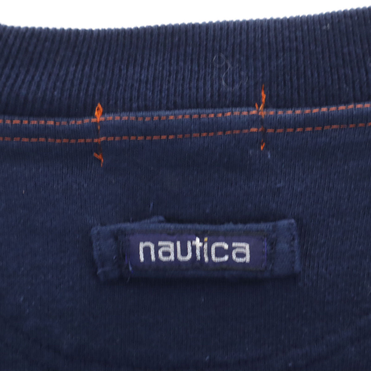 NAUTICA ノーティカ 90s オールド ボーダー柄 長袖 モックネック スウェット XL メンズ