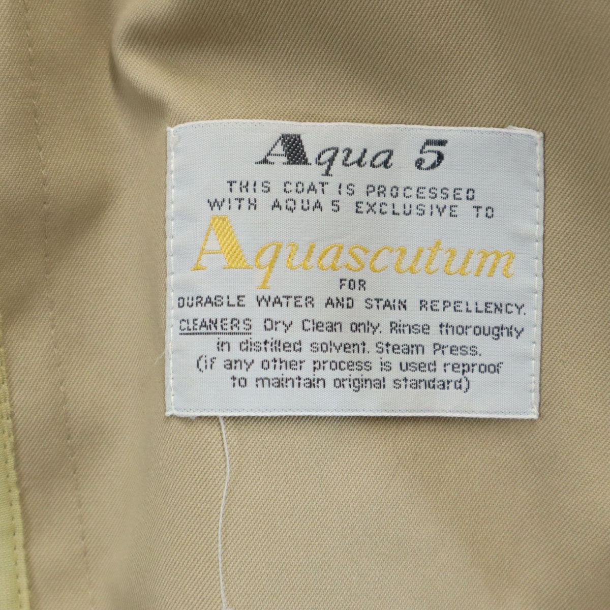 Aquascutum アクアスキュータム 80s ヴィンテージ AQUA5 トレンチコート 6P ベージュ レディース