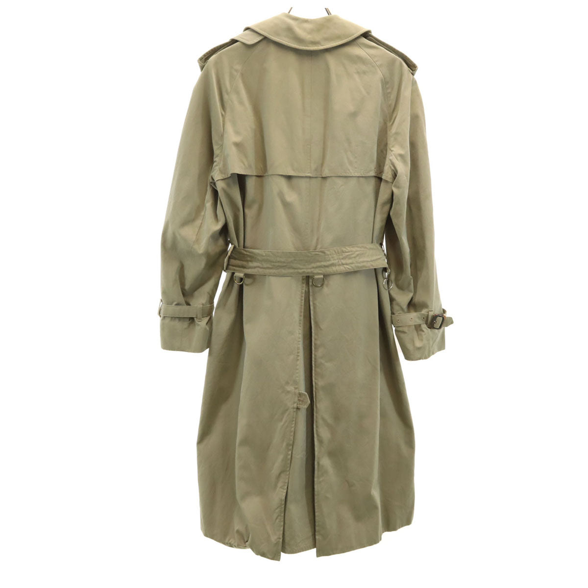 Aquascutum アクアスキュータム 70s 80s ヴィンテージ トレンチコート 36 ライトグリーン ベルト付き メンズ