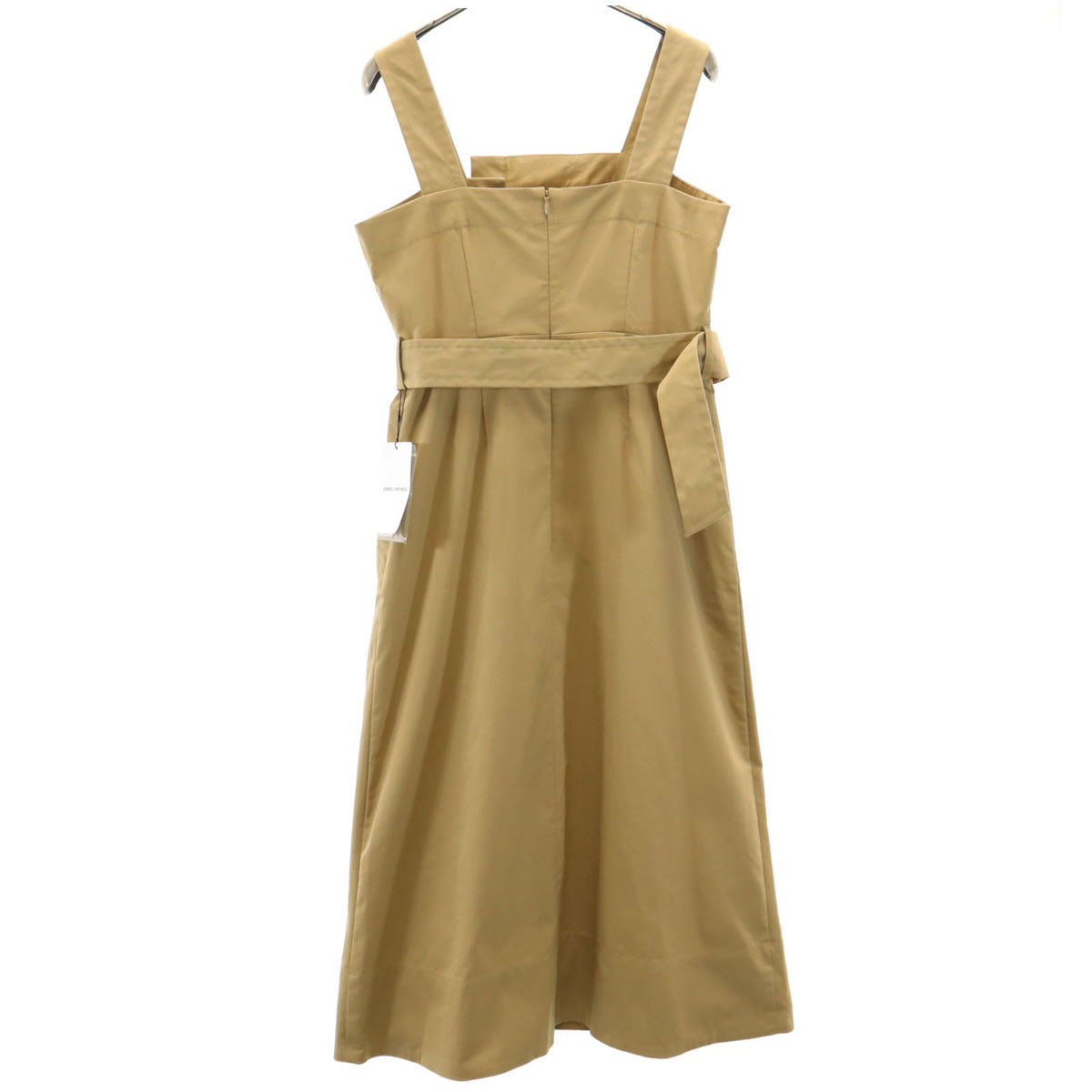 未使用 エメルリファインズ ノースリーブ ワンピース M ベージュ ジャンスカ レディース