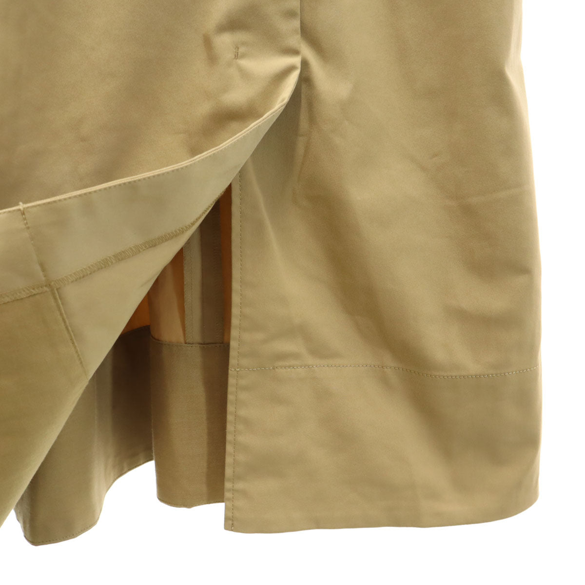 未使用 エメルリファインズ ノースリーブ ワンピース M ベージュ ジャンスカ レディース