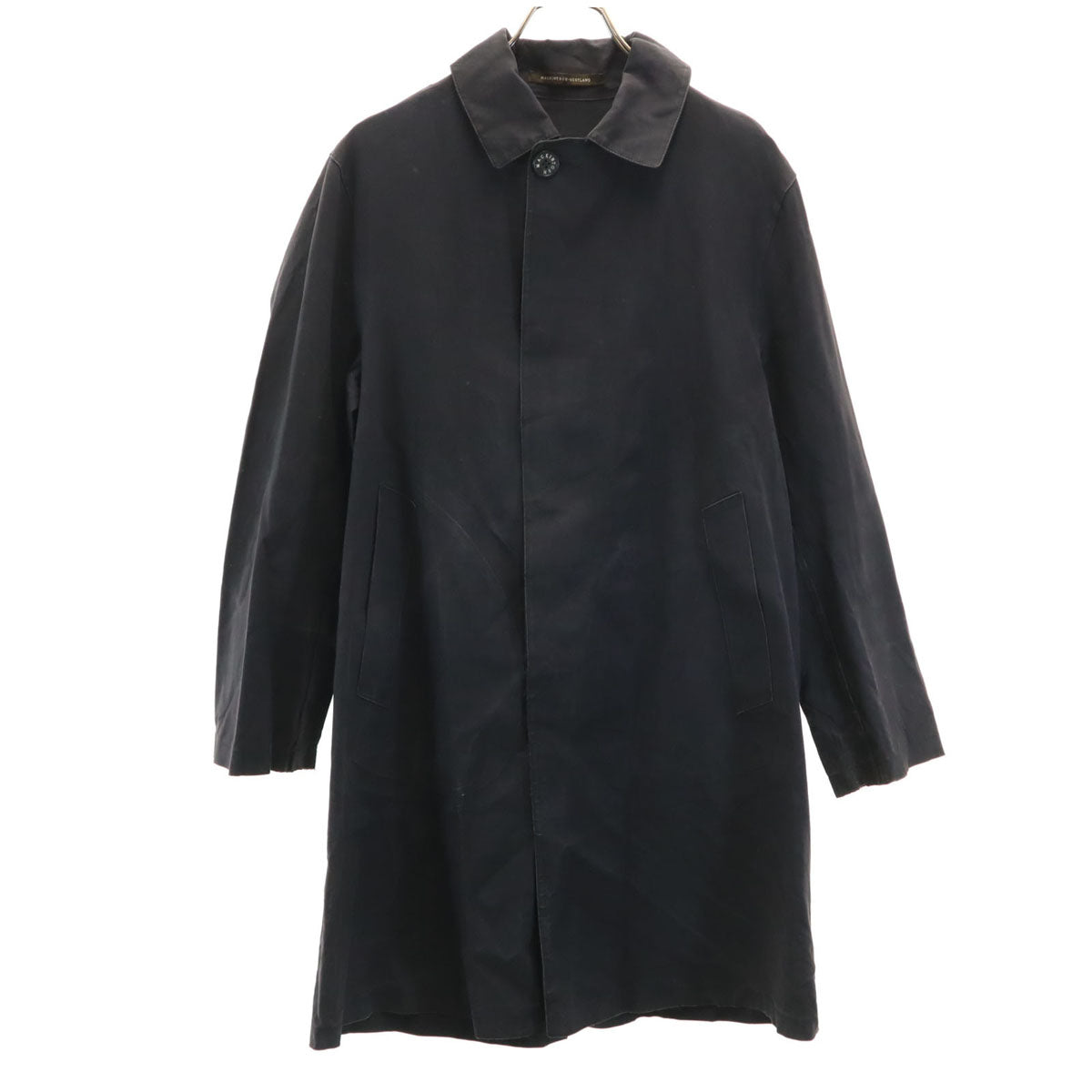 Mackintosh マッキントッシュ スコットランド製 ゴム引き ステンカラーコート 36 ブラック メンズ