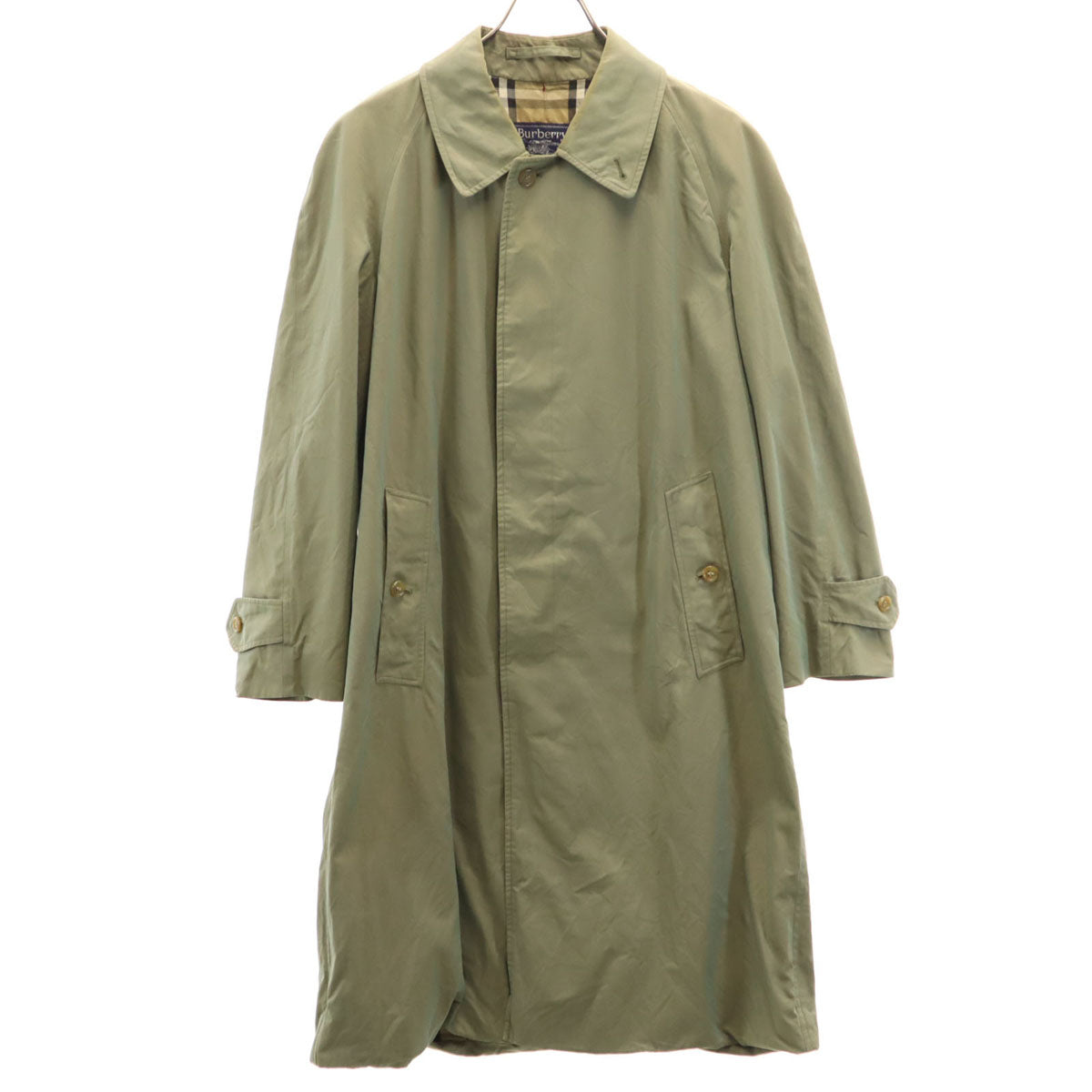 Burberrys バーバリーズ 80s 90s 英国製 オールド ステンカラーコート オリーブ メンズ