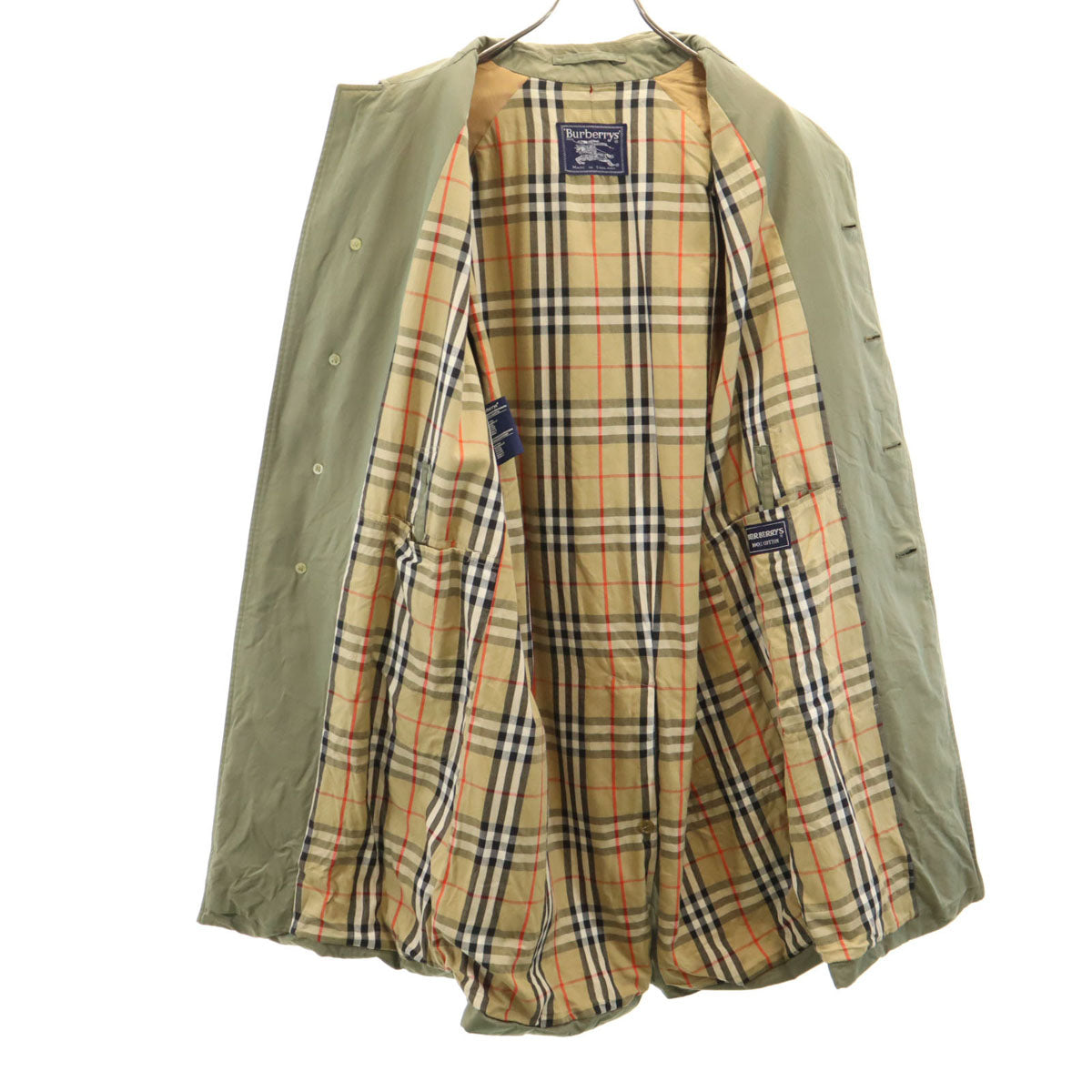 Burberrys バーバリーズ 80s 90s 英国製 オールド ステンカラーコート オリーブ メンズ