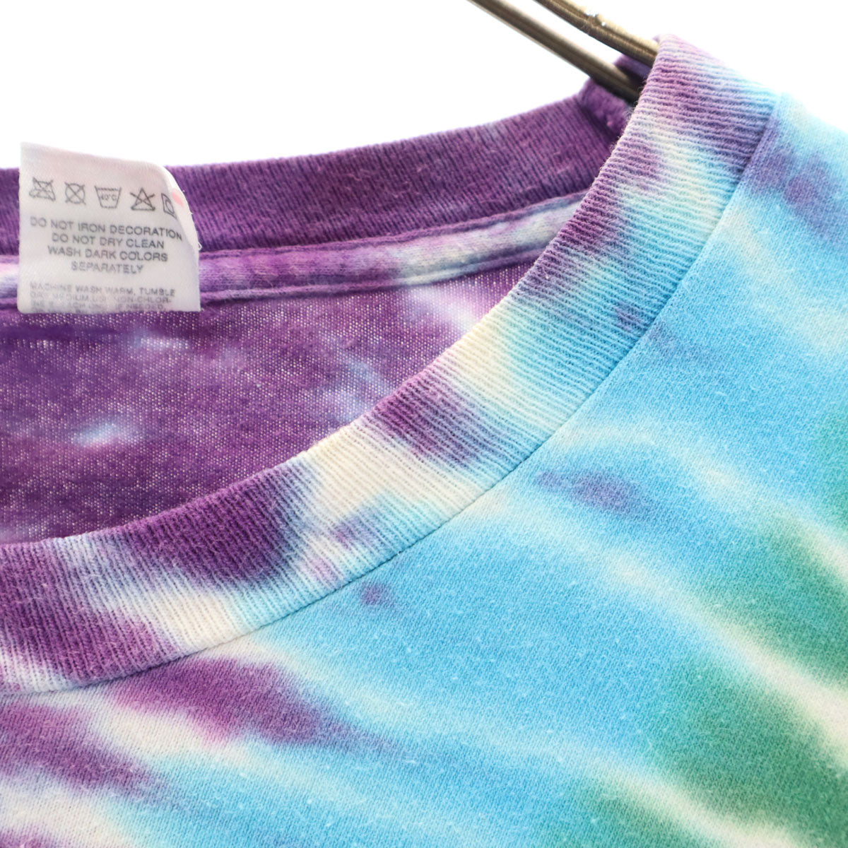 FRUIT OF THE LOOM フルーツオブザルーム 90s USA製 オールド タイダイ染め 半袖 Tシャツ XL マルチ シングルステッチ メンズ