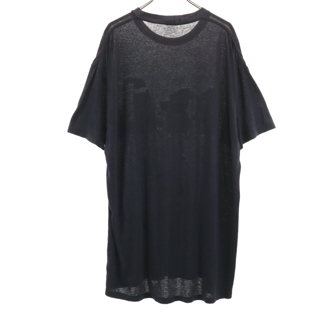 VINTAGE ヴィンテージ 80s アニマル柄 キャット 半袖 ロング Tシャツ ブラック シングルステッチ 猫 メンズ