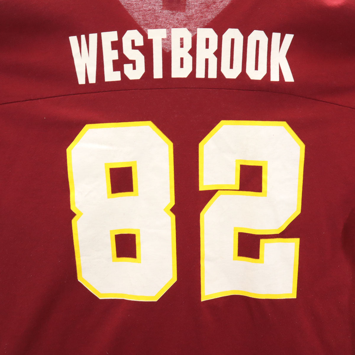 LOGO7 ロゴセブン 90s USA製 オールド WEST BROOK 82 半袖 ロング Vネック Tシャツ レッド系 メンズ