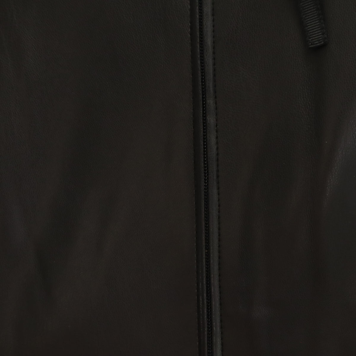 Rene ルネ 日本製 ノースリーブ フェイクレザー 膝丈ワンピース 36 ブラック インナースカート付き レディース