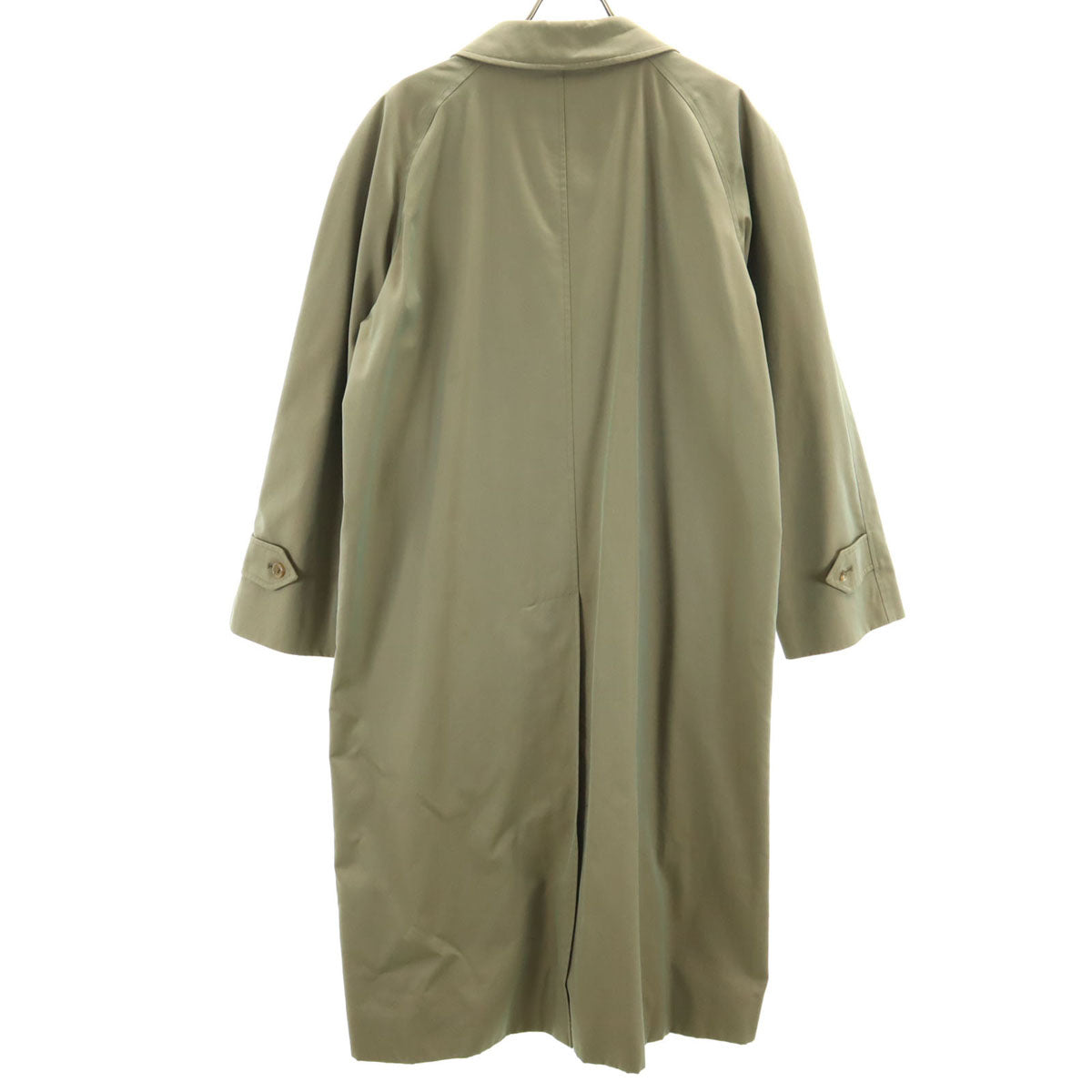 Burberrys バーバリーズ 80s 90s オールド 英国製 玉虫色 ノバチェック柄 ステンカラーコート カーキ レディース