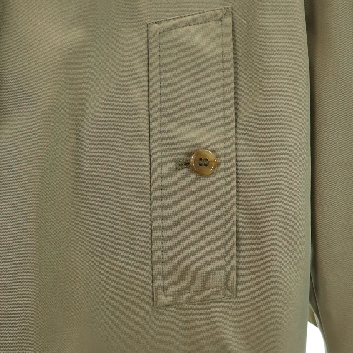 Burberrys バーバリーズ 80s 90s オールド 英国製 玉虫色 ノバチェック柄 ステンカラーコート カーキ レディース