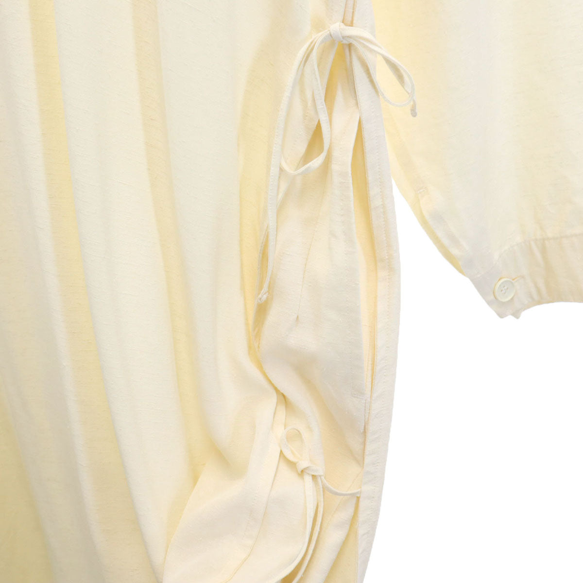 ライト 日本製 長袖 セーラーカラー ロングワンピース 1 アイボリー レディース