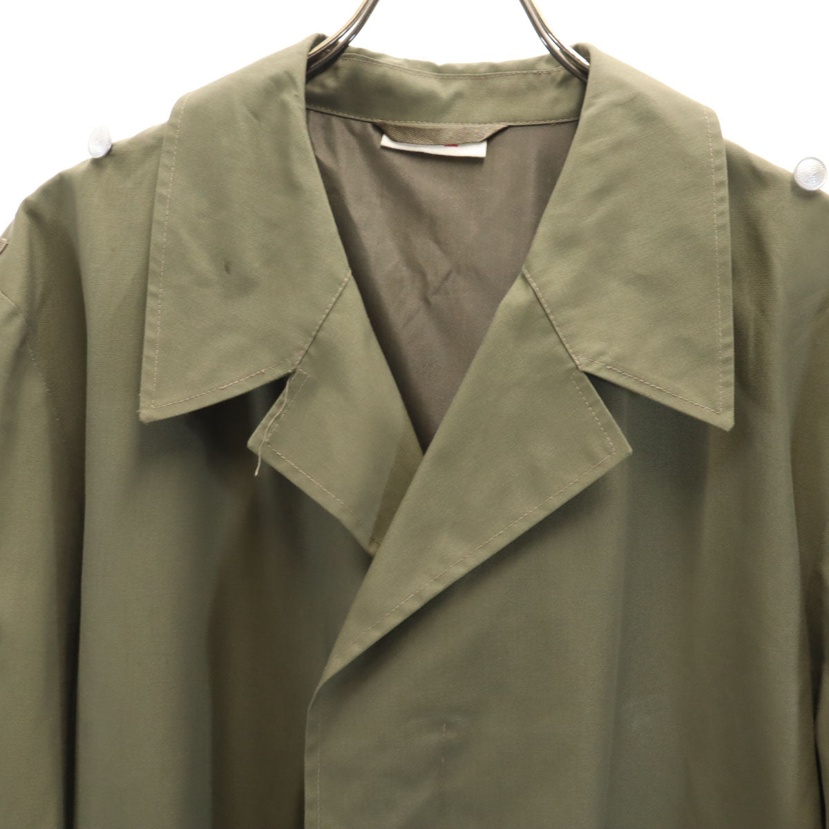 EAST GERMANY ARMY 東ドイツ軍 70s 80s ヴィンテージ レインコート K52 カーキ ミリタリー メンズ