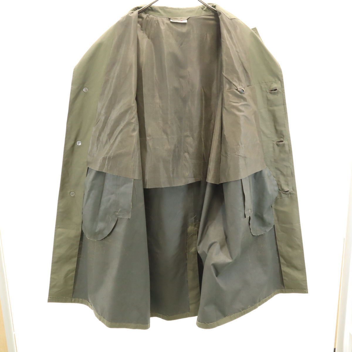 EAST GERMANY ARMY 東ドイツ軍 70s 80s ヴィンテージ レインコート K52 カーキ ミリタリー メンズ