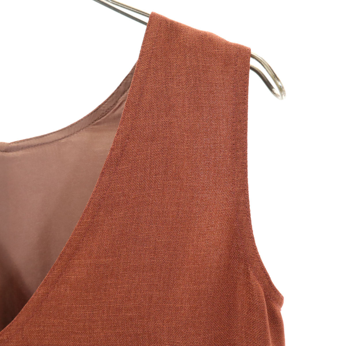 Ron Herman ロンハーマン ノースリーブ ロングワンピース S ブラウン レディース