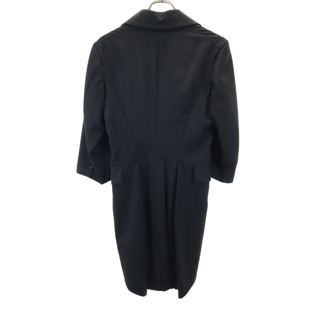 BLACK COMME des GARCONS ブラックコムデギャルソン 2008年 日本製 7分袖 タキシード テーラードジャケット L ブラック レディース
