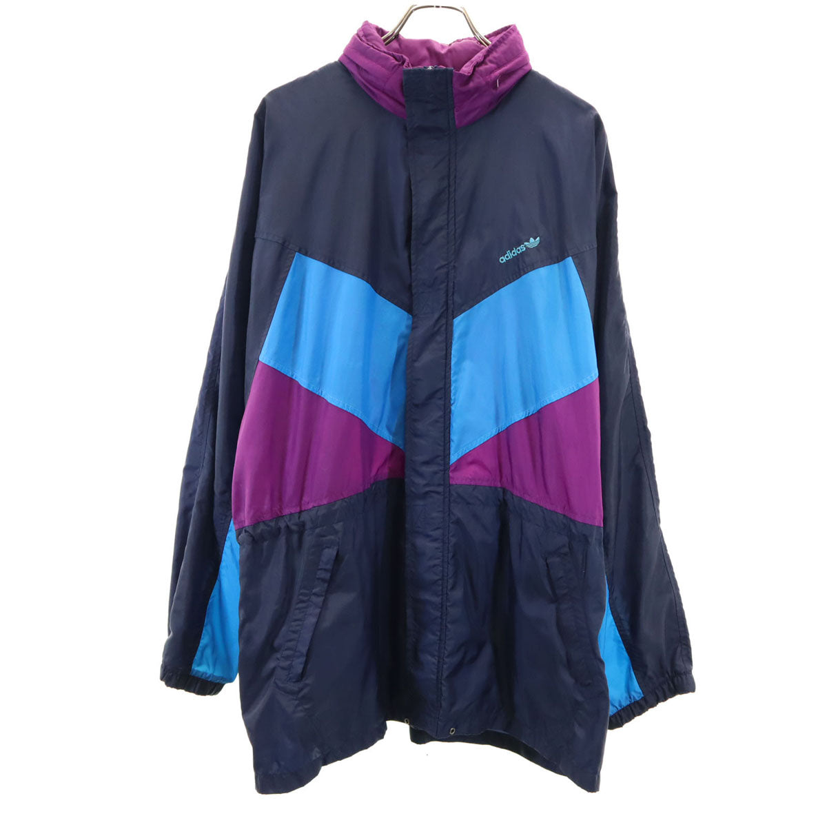 adidas アディダス 80s ヴィンテージ ナイロンジャケット L ネイビー メンズ