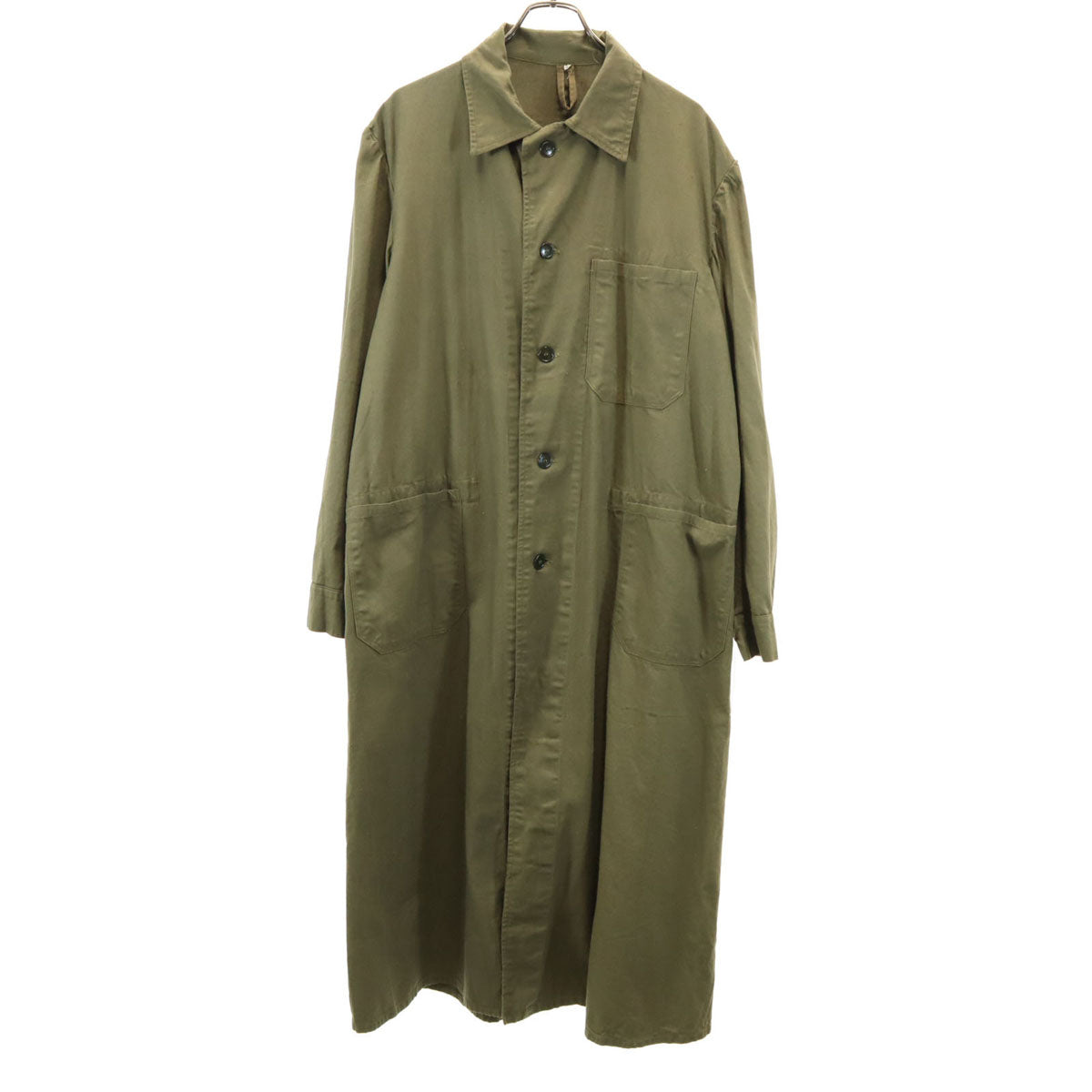 チェコスロバキア軍 50s ヴィンテージ ワーク ステンカラーコート 3 カーキ ミリタリー メンズ