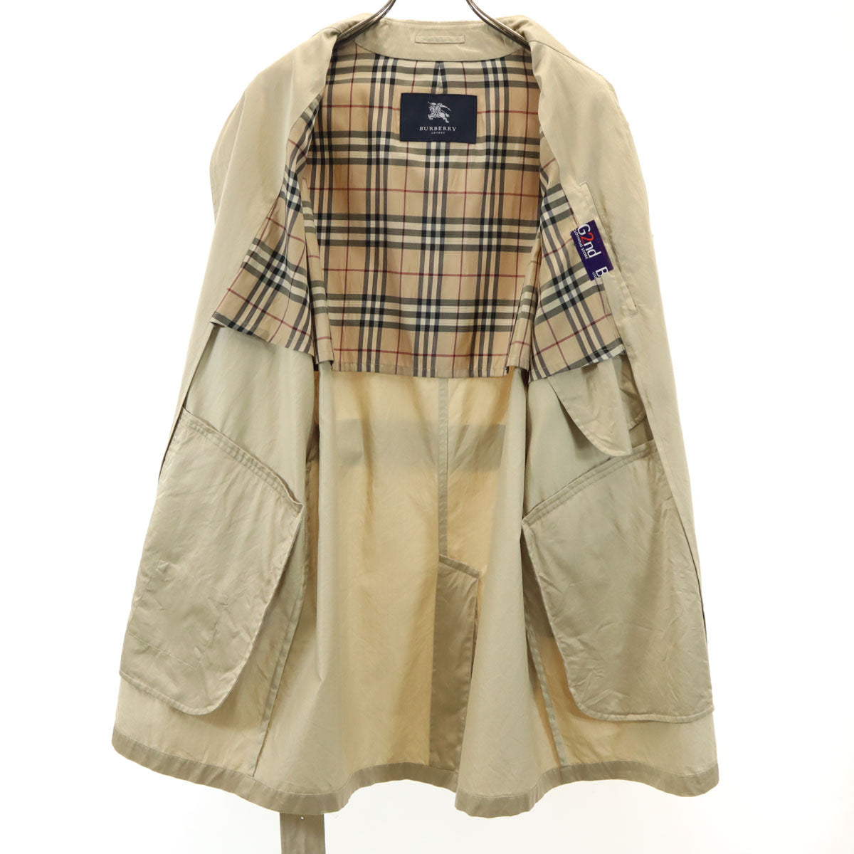 BURBERRY LONDON バーバリーロンドン 日本製 ステンカラーコート M ベージュ 三陽商会 メンズ