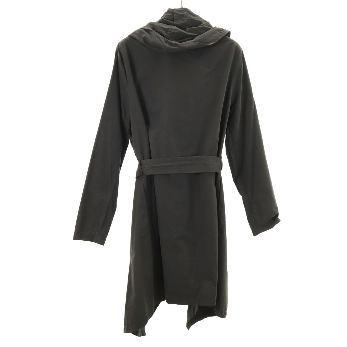 mizuiro ind ミズイロインド 日本製 リネンブレンド コート 黒 レディース