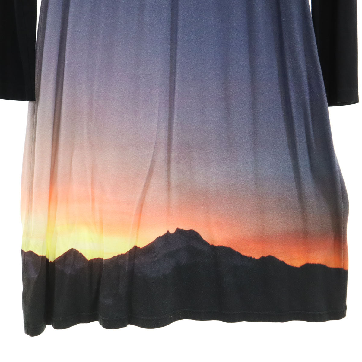 agnes b. アニエスベー フランス製 長袖 ワンピース 2 ブラック レディース