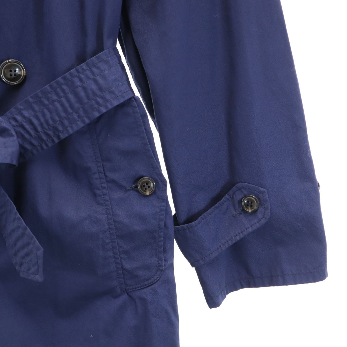 ARMEN アーメン フランス製 トレンチコート 3 ネイビー レディース