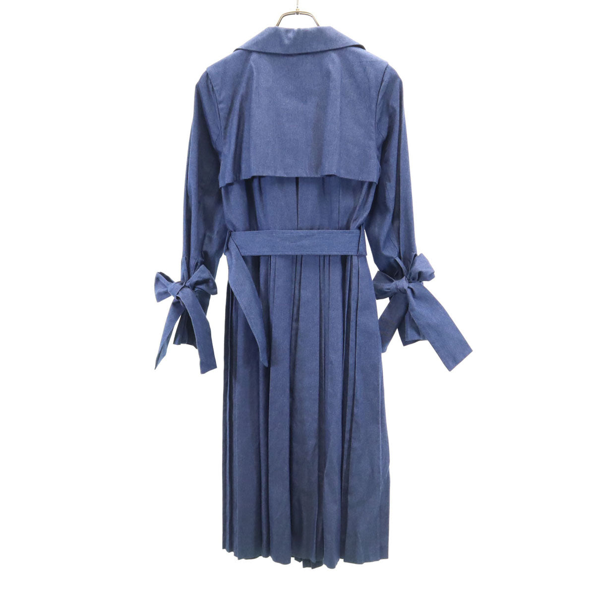 eimy istoire エイミーイストワール ダブル プリ-ツ切替 コート F ブルー系 レディース