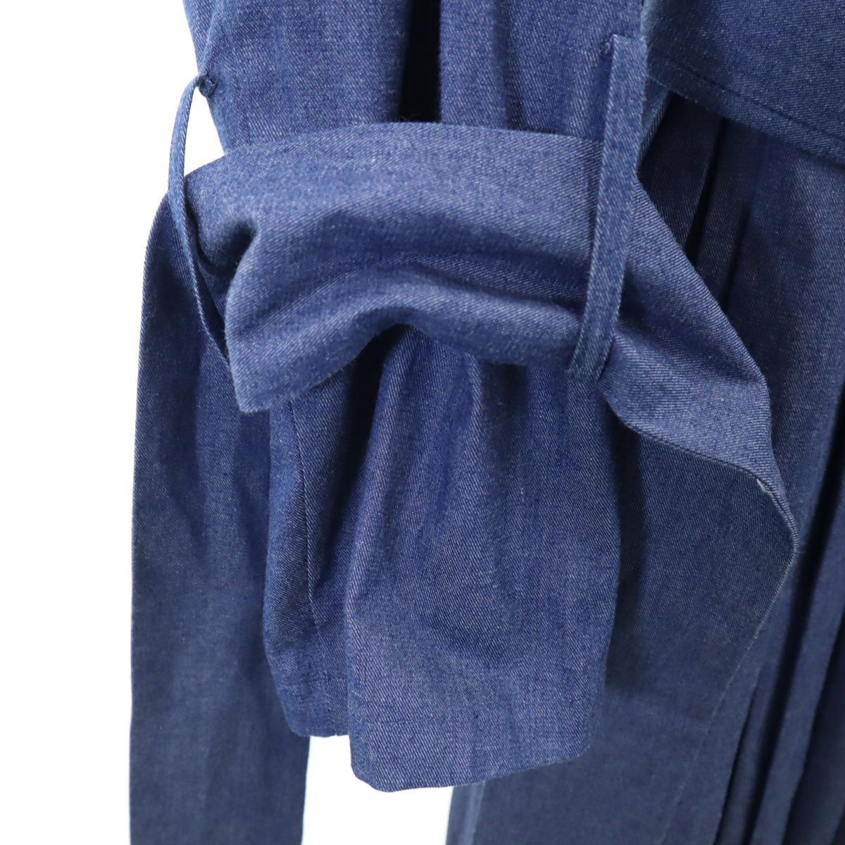 eimy istoire エイミーイストワール ダブル プリ-ツ切替 コート F ブルー系 レディース