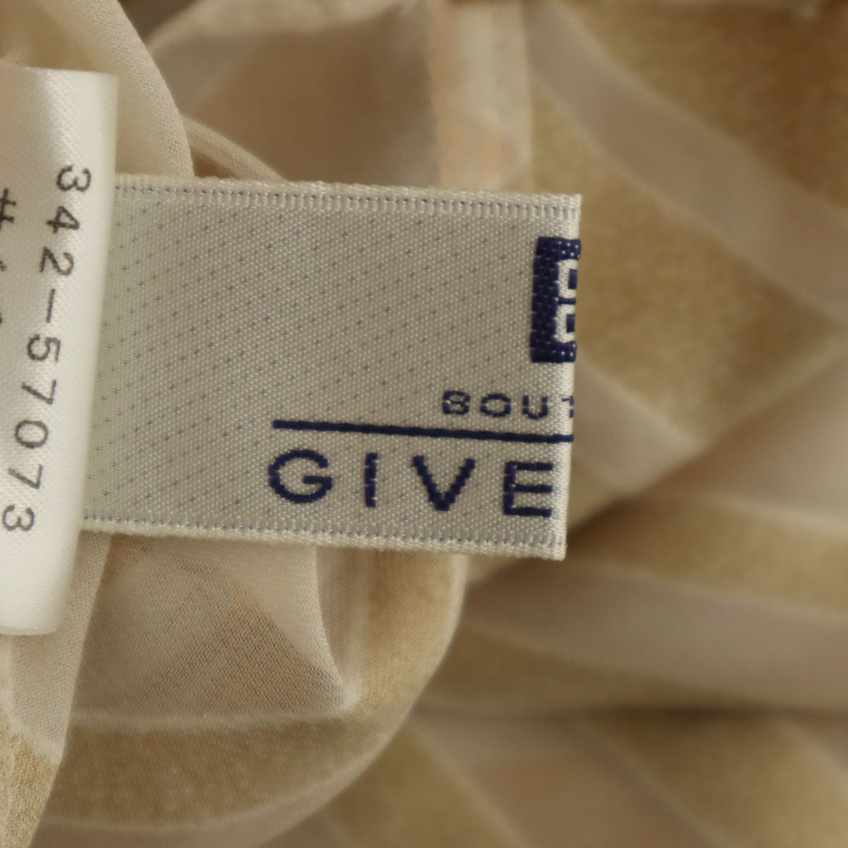 ジバンシイ 90s シルクブレンド オールド 総柄 ノースリーブ ワンピース 40 ゴールド系 レディース