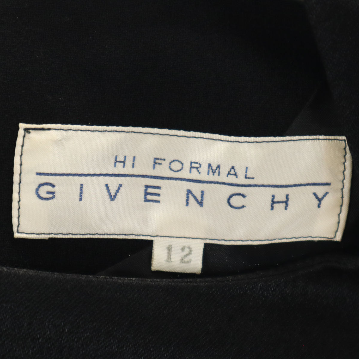 ジバンシイ 90s オールド 半袖 ワンピース 12 黒 HI FORMAL レディース