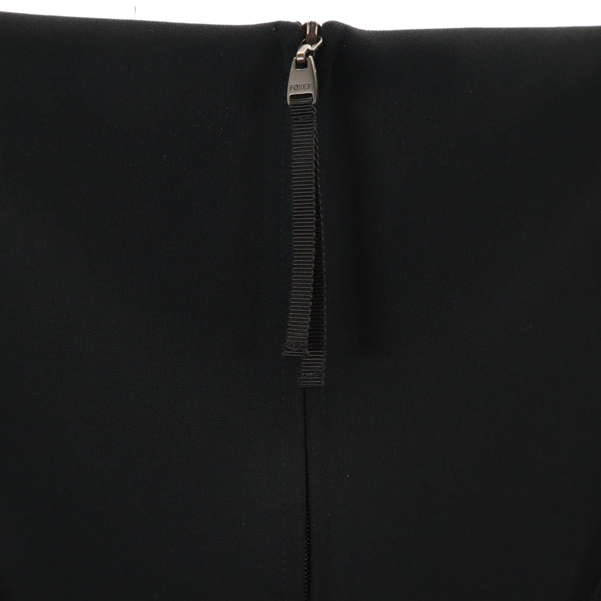 FOXEY NEW YORK フォクシーニューヨーク 日本製 ノースリーブ スクエアネック ワンピース 38 黒 レディース