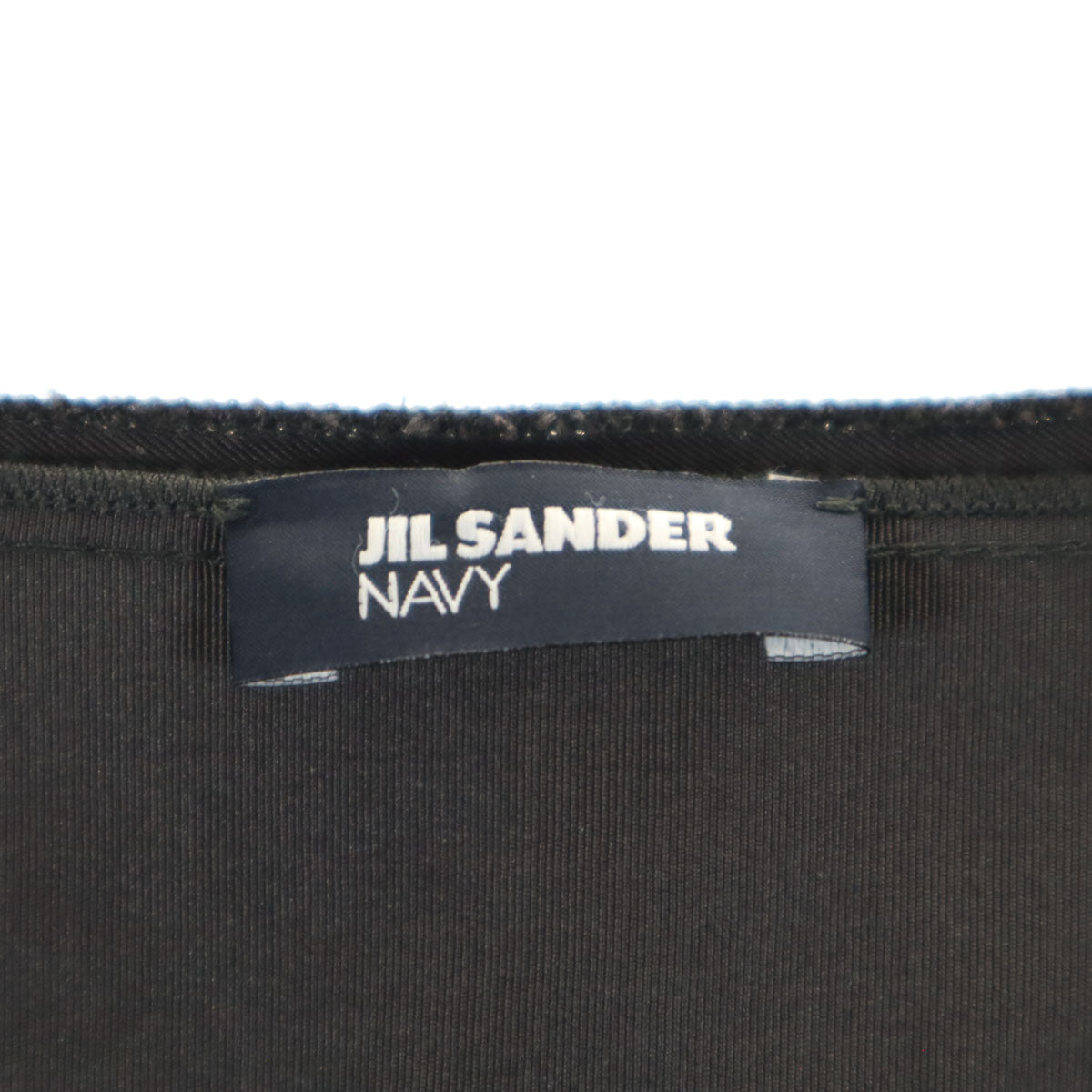 JIL SANDER NAVY ジルサンダーネイビー イタリア製 シルクブレンド ノースリーブ ワンピース 34 グレー レディース