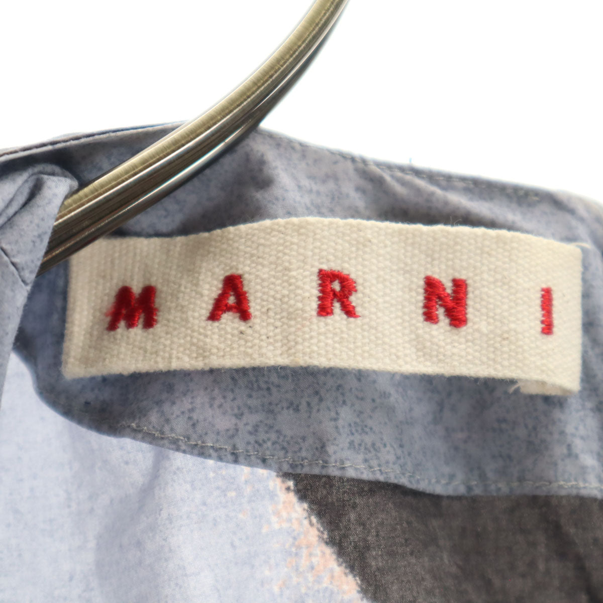 MARNI マルニ イタリア製 花柄 ノースリーブ ワンピース 38 グレー レディース