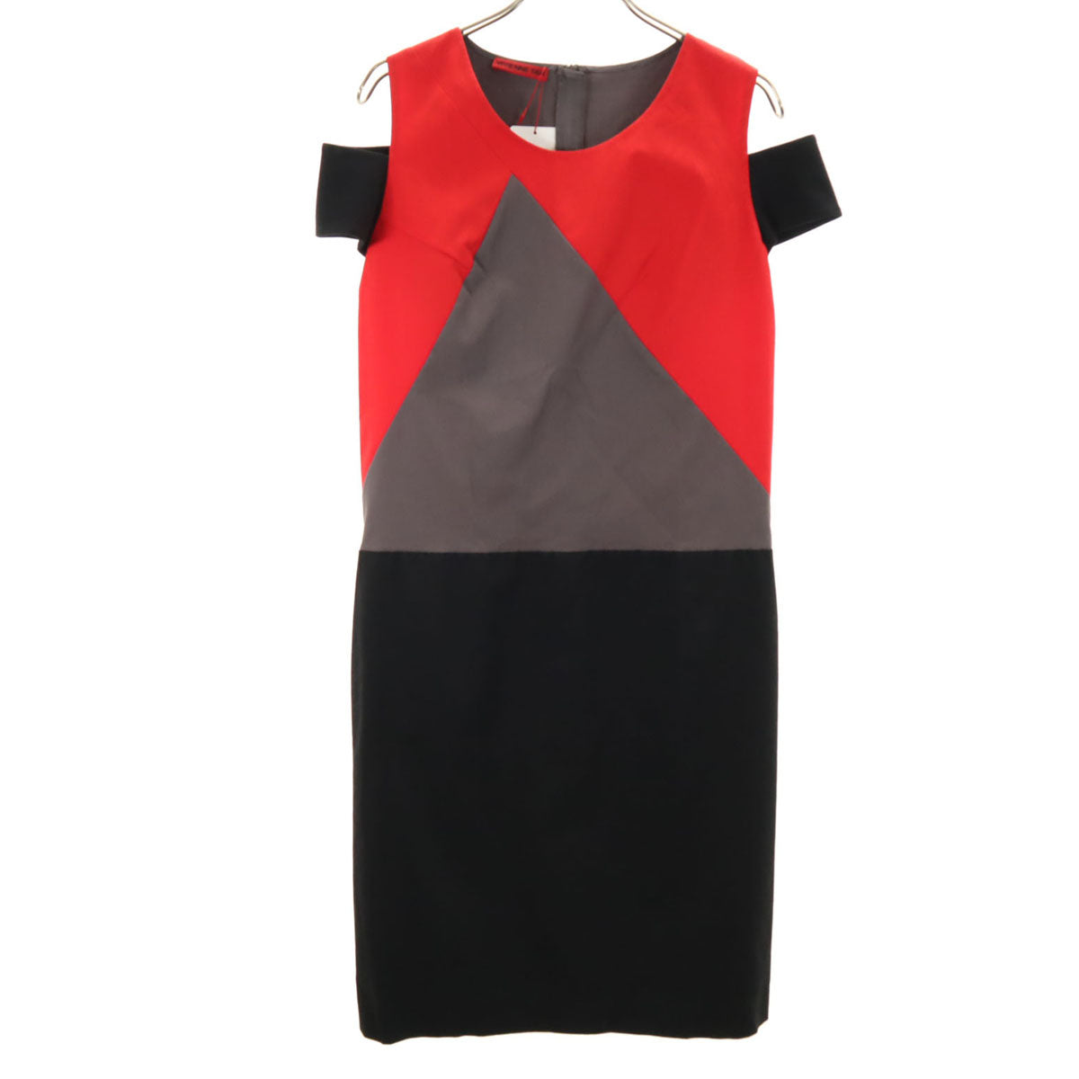 未使用 VIVIENNE TAM ヴィヴィアンタム ノースリーブ ワンピース 0 レッド レディース