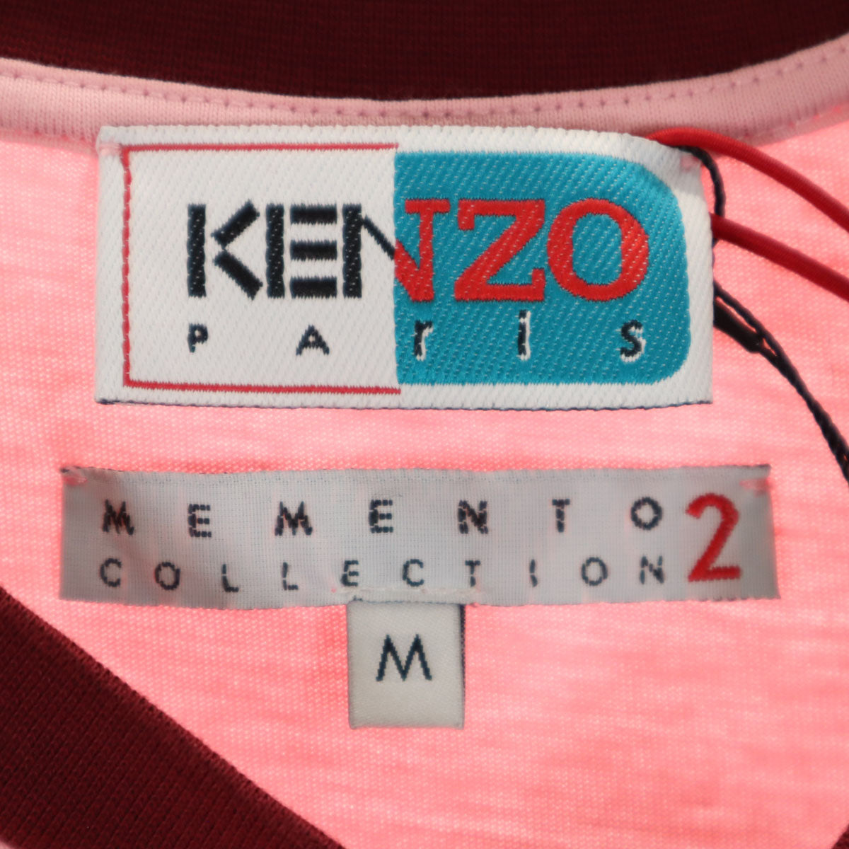 未使用 KENZO ケンゾー MEMENTO COLLECTION 2 ポルトガル製 5分袖 ワンピース M ピンク レディース