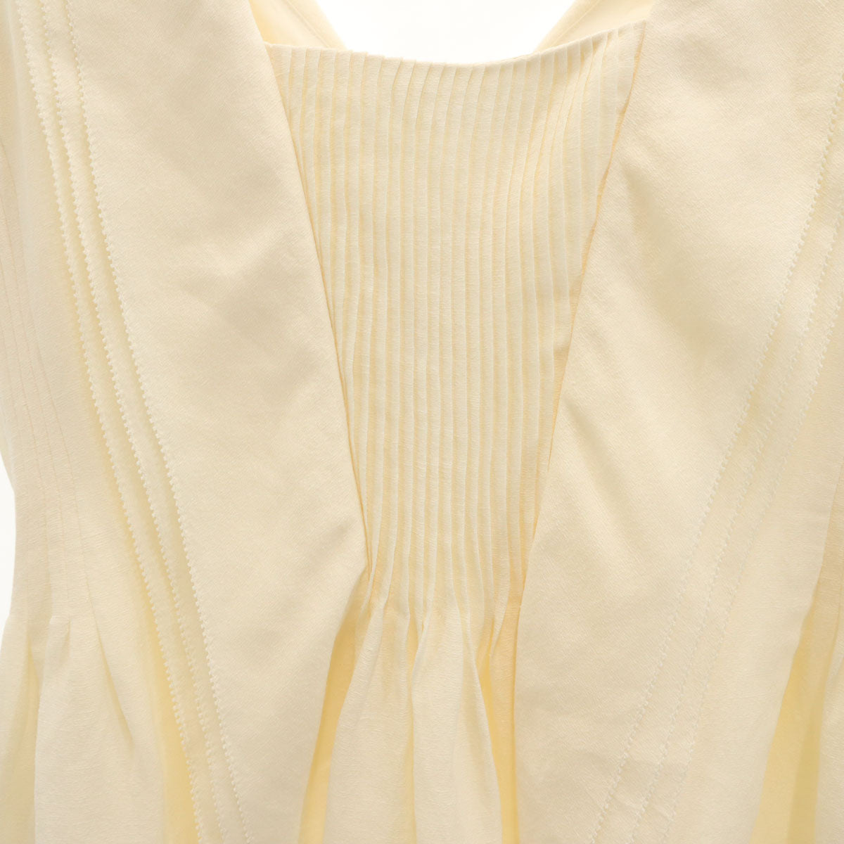 FOXEY フォクシー 日本製 ノースリーブ ミニワンピース 40 アイボリー レディース