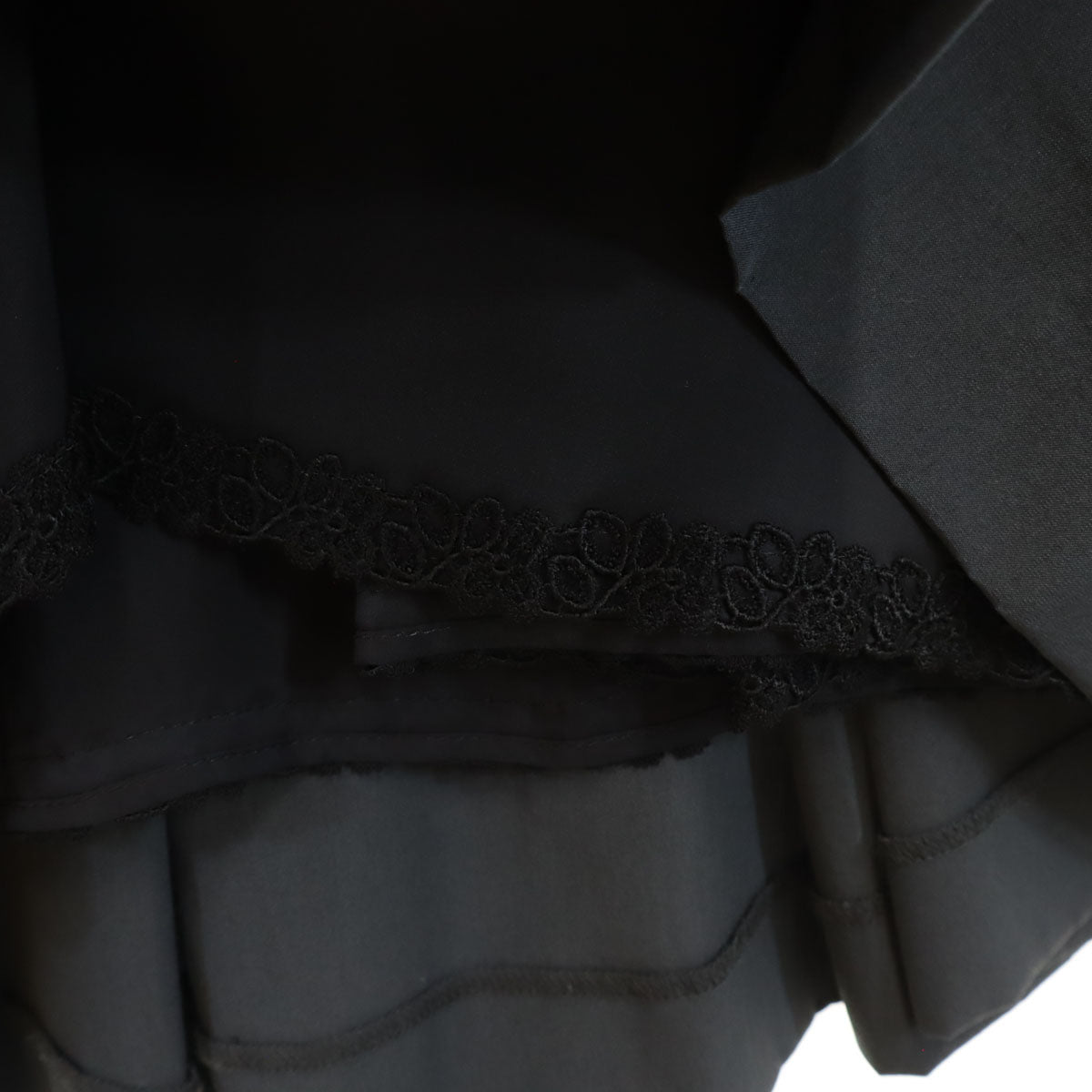 FOXEY フォクシー 日本製 シルクブレンド ノースリーブ ワンピース 40 チャコールグレー レディース