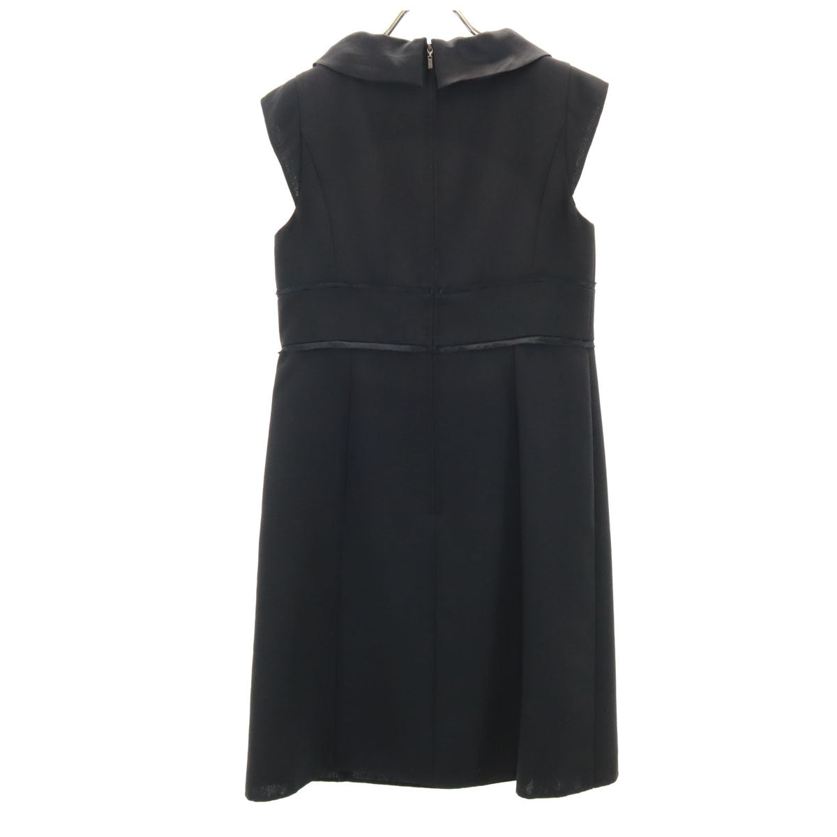 フォクシーブティック 日本製 ノースリーブ ワンピース 38 ブラック レディース