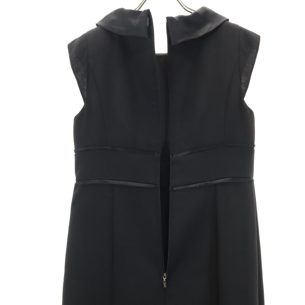 フォクシーブティック 日本製 ノースリーブ ワンピース 38 ブラック レディース