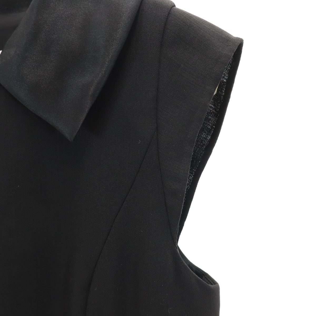 フォクシーブティック 日本製 ノースリーブ ワンピース 38 ブラック レディース