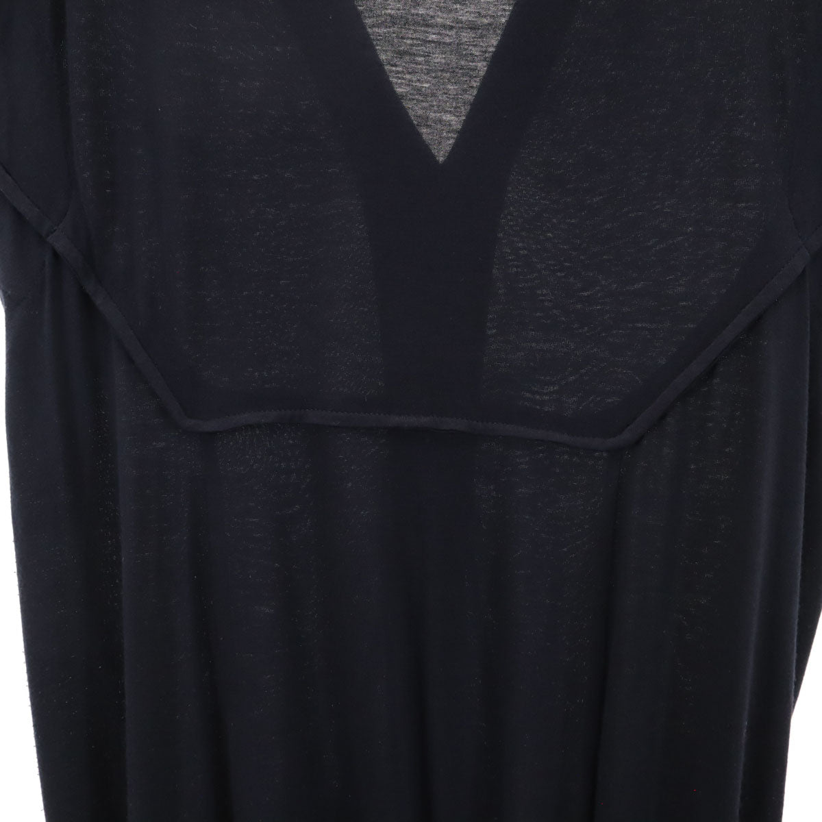 JIL SANDER ジルサンダー イタリア製 ノースリーブ スキッパーカラー ワンピース 32 ネイビー レディース