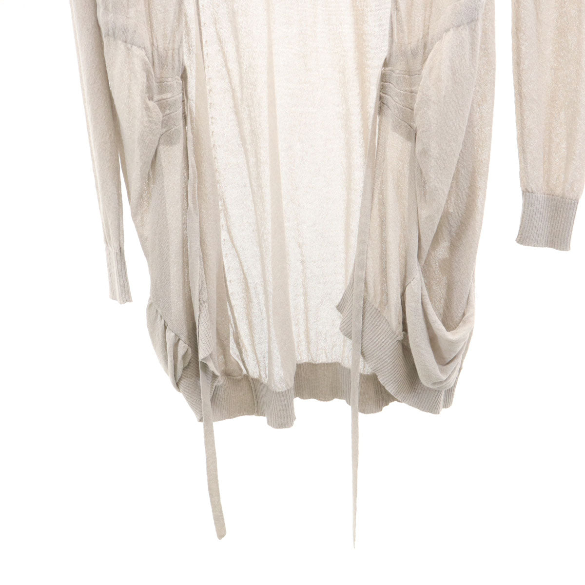MAX&CO マックスアンドコー 長袖 ロング カーディガン S ライトグレー レディース