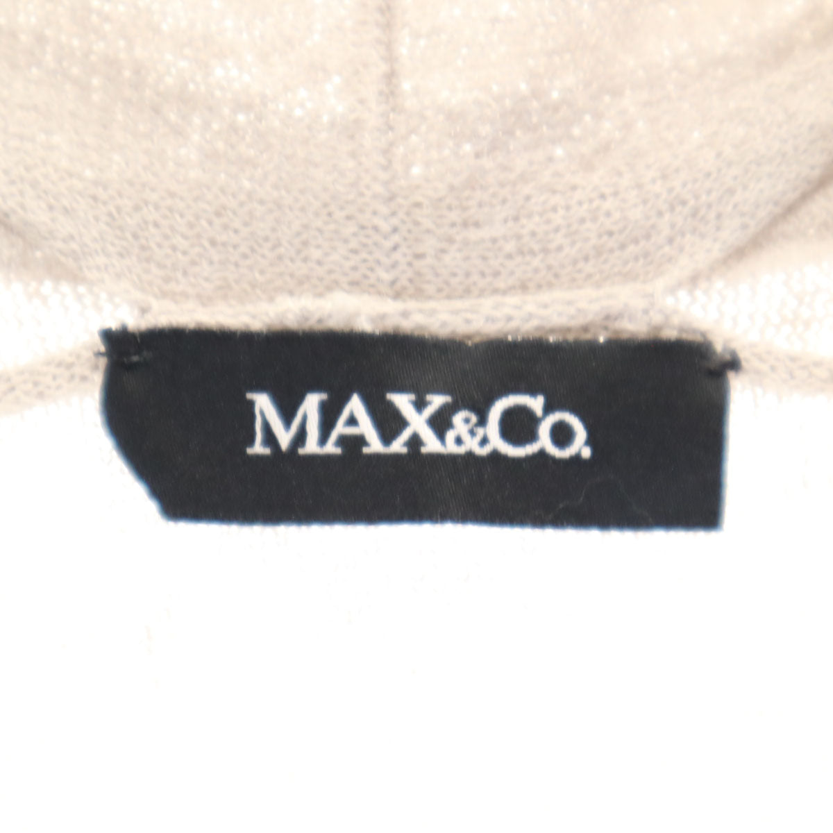 MAX&CO マックスアンドコー 長袖 ロング カーディガン S ライトグレー レディース