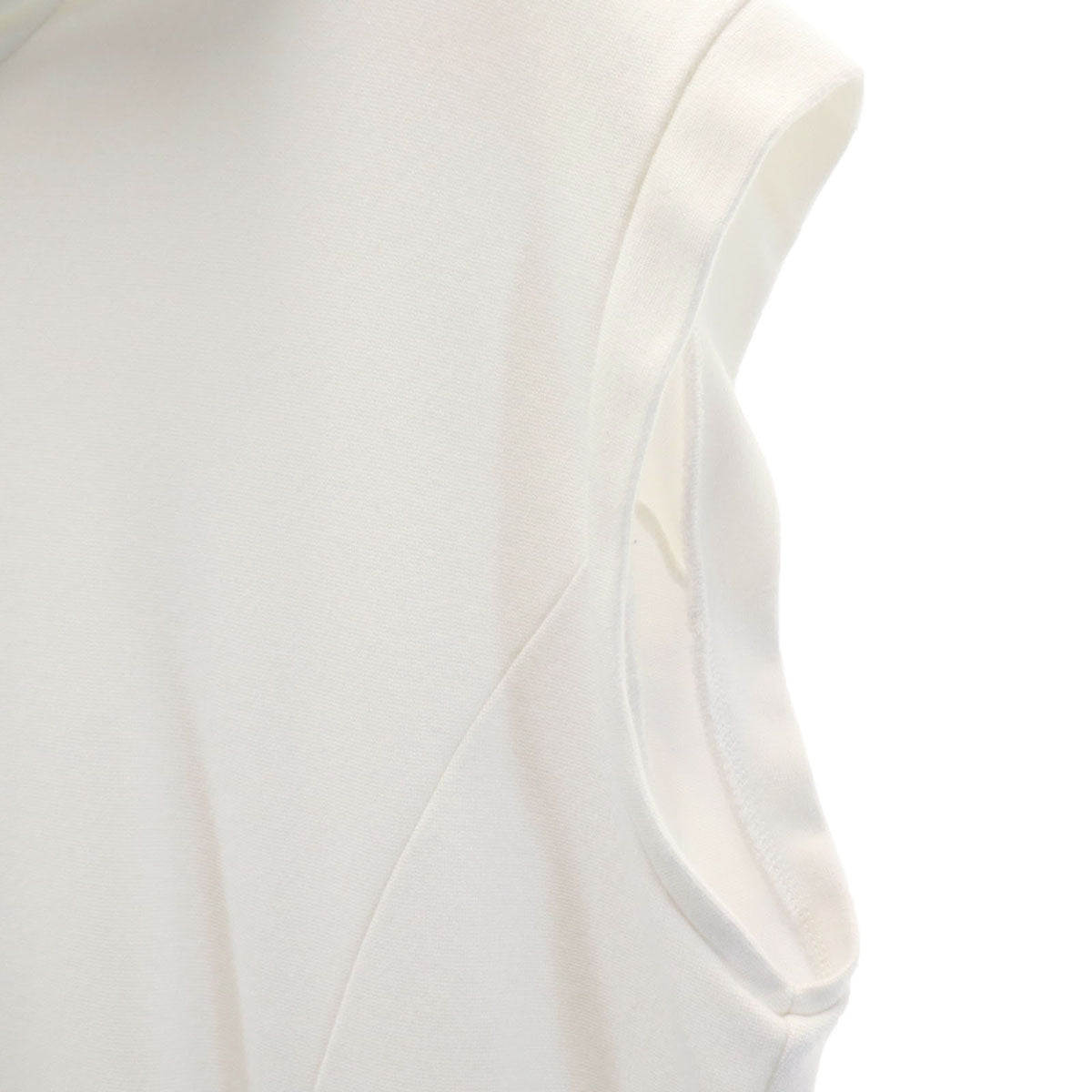 MM6 Maison Martin Margiela エムエムシックス メゾン マルタン マルジェラ イタリア製 ノースリーブ フーデッド ワンピース S ホワイト レディース