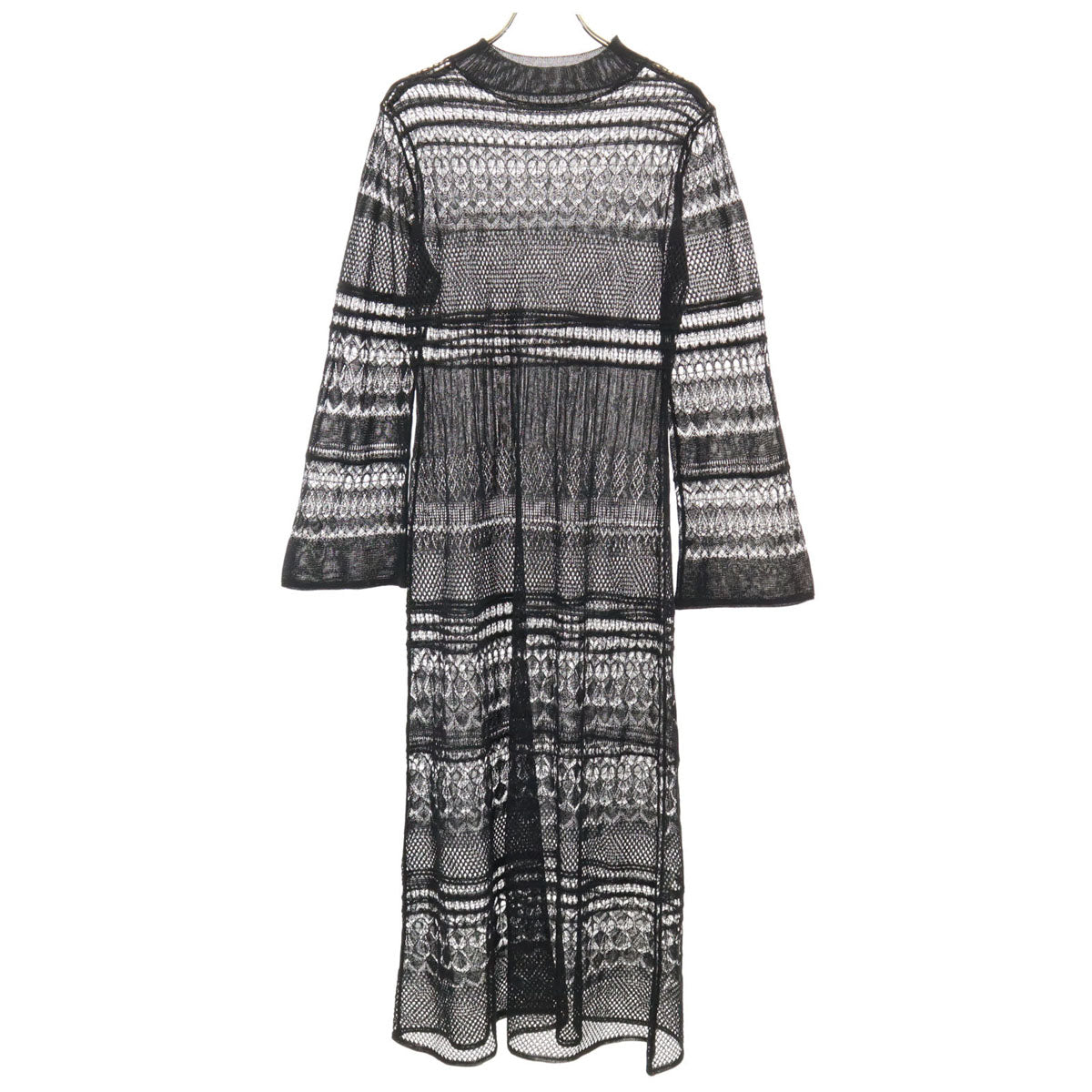 CELFORD セルフォード 長袖 レース ワンピース ブラック シースルー レディース